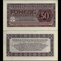*50 Reichsmark Nemecko 1944, DWM11b Wehrmacht UNC - Kliknutím na obrázok zatvorte -